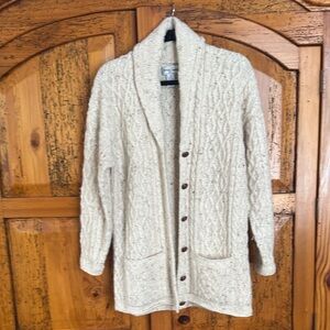 Casual Corner Cream Button-Up Cardigan